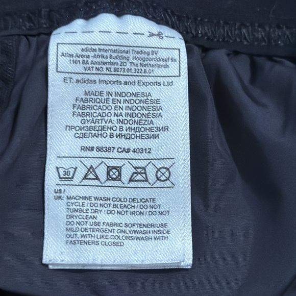 Adidas X Stella McCarthney Mesh Insert Running Performance Shorts Black-Small - Picture 9 of 12